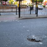 Pothole repair in Lockerbie