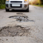 Road repair Whitehaven, Cumbria